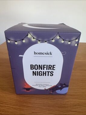 Homesick Bonfire Nights Scented Candle - Purple